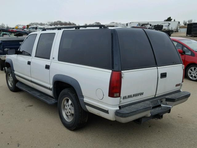 3GKFK16R9XG534530 - 1999 GMC SUBURBAN K WHITE photo 3