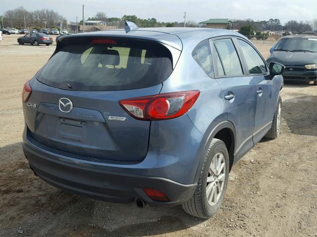 JM3KE2BE0F0469524 - 2015 MAZDA CX-5 SPORT BLUE photo 4