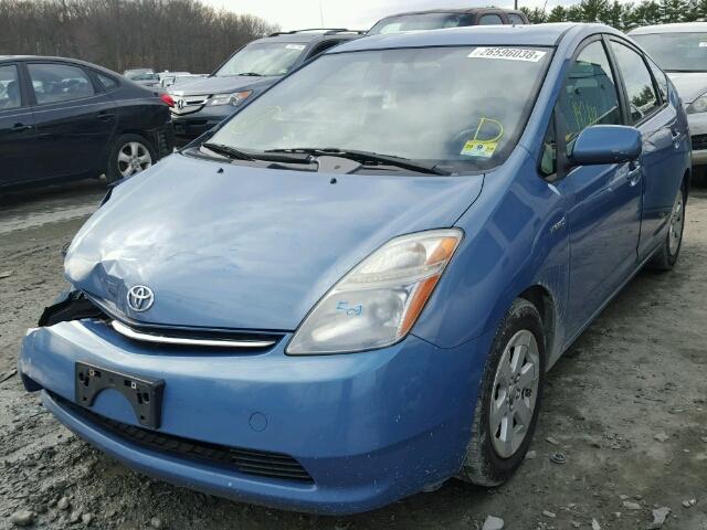 JTDKB20U177684981 - 2007 TOYOTA PRIUS BLUE photo 2