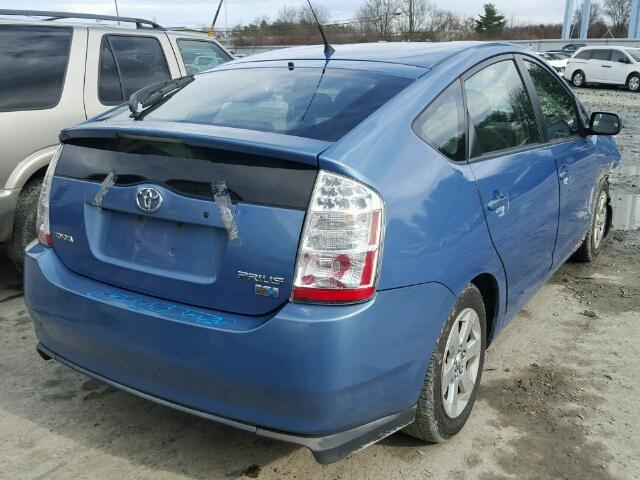 JTDKB20U177684981 - 2007 TOYOTA PRIUS BLUE photo 4