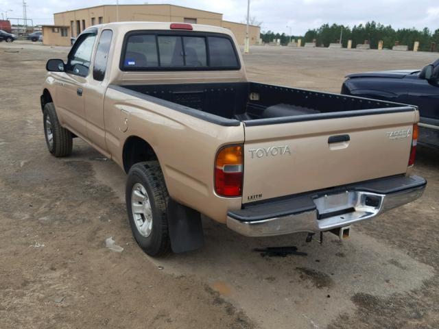 5TESN92N3YZ704440 - 2000 TOYOTA TACOMA XTR TAN photo 3