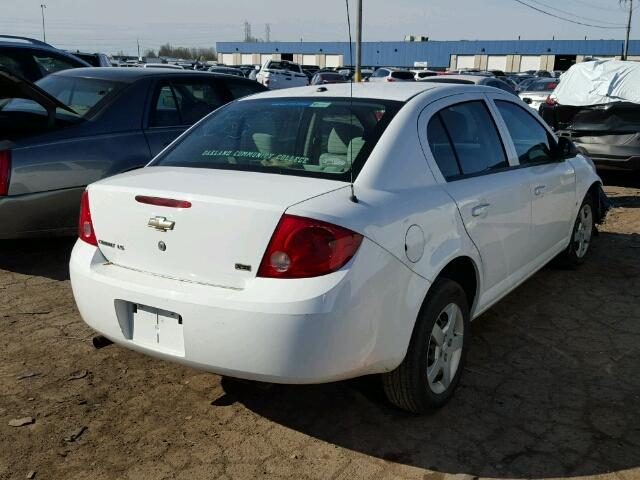 1G1AK58F387300969 - 2008 CHEVROLET COBALT LS WHITE photo 4