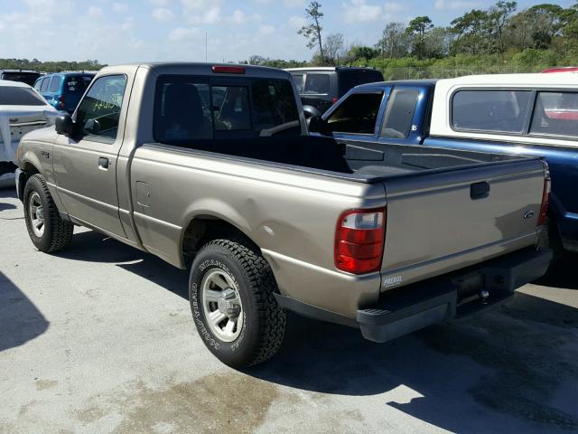 1FTYR10D14PA47245 - 2004 FORD RANGER BEIGE photo 3