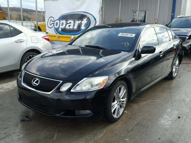 JTHBC96SX75000869 - 2007 LEXUS GS 450H BLACK photo 2