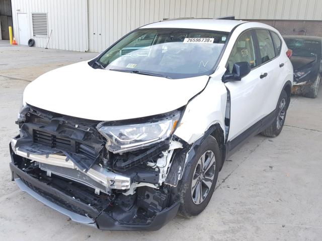 2HKRW6H38HH214160 - 2017 HONDA CR-V LX WHITE photo 2