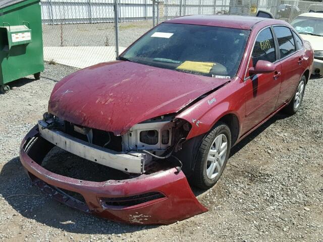 2G1WB55K379376003 - 2007 CHEVROLET IMPALA LS MAROON photo 2