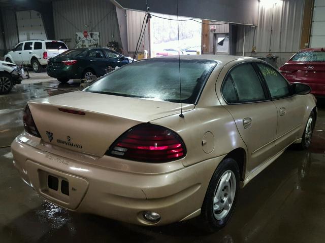 1G2NE52F35M248320 - 2005 PONTIAC GRAND AM S BEIGE photo 4