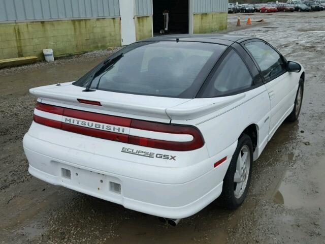 4A3CG64F2PE098341 - 1993 MITSUBISHI ECLIPSE GS WHITE photo 4