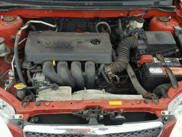 2T1BR32E16C702142 - 2006 TOYOTA COROLLA CE RED photo 7