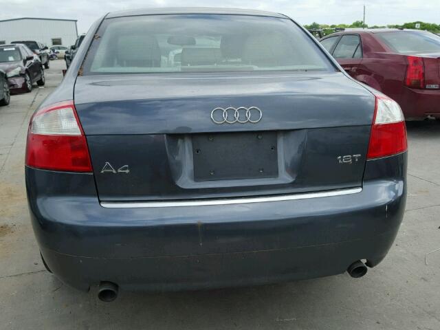 WAUJC68E75A074240 - 2005 AUDI A4 1.8T CHARCOAL photo 10