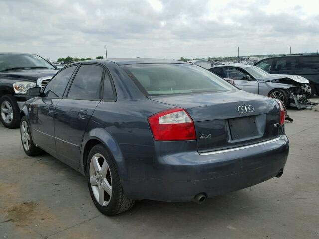 WAUJC68E75A074240 - 2005 AUDI A4 1.8T CHARCOAL photo 3