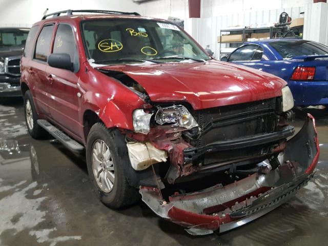 4M2CU87107KJ18654 - 2007 MERCURY MARINER PR RED photo 1