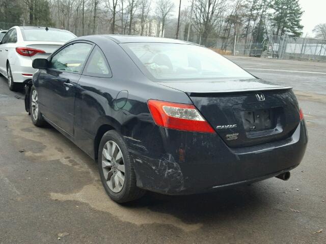2HGFG1B8XAH532174 - 2010 HONDA CIVIC EX BLACK photo 3
