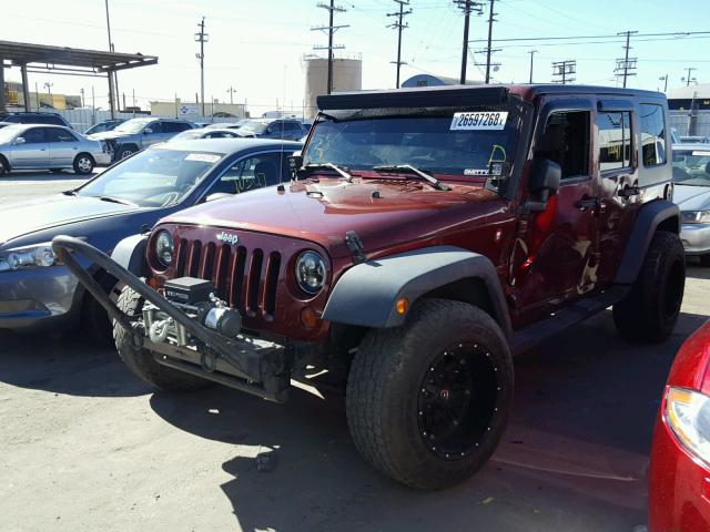 1J4GB39129L766047 - 2009 JEEP WRANGLER U RED photo 2