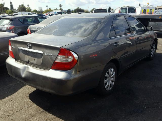 4T1BE32K74U924505 - 2004 TOYOTA CAMRY LE CHARCOAL photo 4