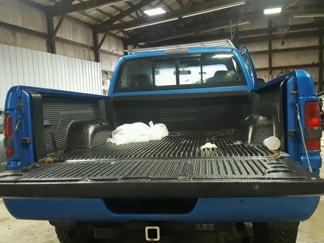 1B7HF16Y21S707062 - 2001 DODGE RAM 1500 BLUE photo 6