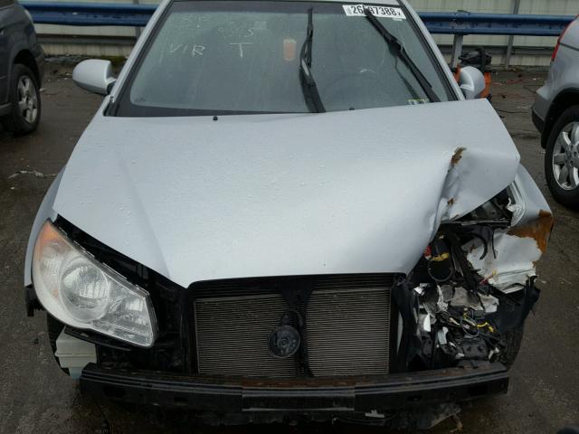 KMHDU46D58U371095 - 2008 HYUNDAI ELANTRA GL SILVER photo 7