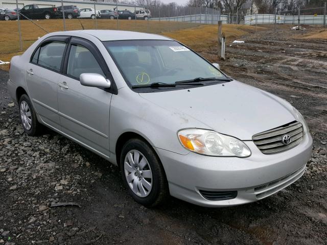 2T1BR38E53C128258 - 2003 TOYOTA COROLLA CE GRAY photo 1