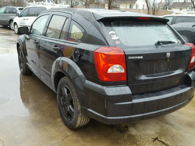 1B3HB48A39D183760 - 2009 DODGE CALIBER SX BLACK photo 3