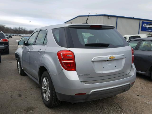 2GNALBEK7H1607974 - 2017 CHEVROLET EQUINOX LS SILVER photo 3