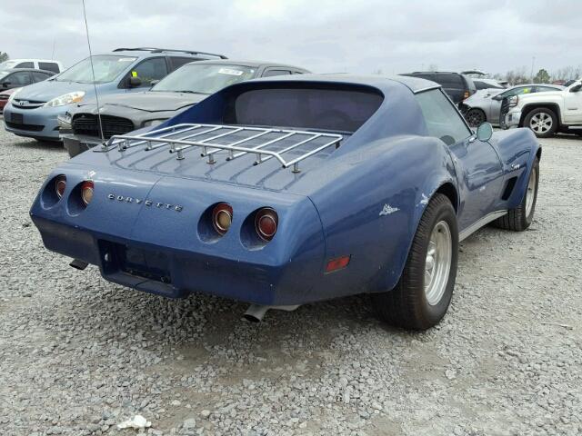 1Z37T4S426556 - 1974 CHEVROLET CORVETTE S BLUE photo 4