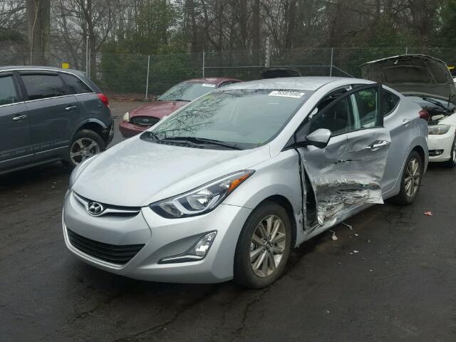 KMHDH4AE7EU066343 - 2014 HYUNDAI ELANTRA SE SILVER photo 2