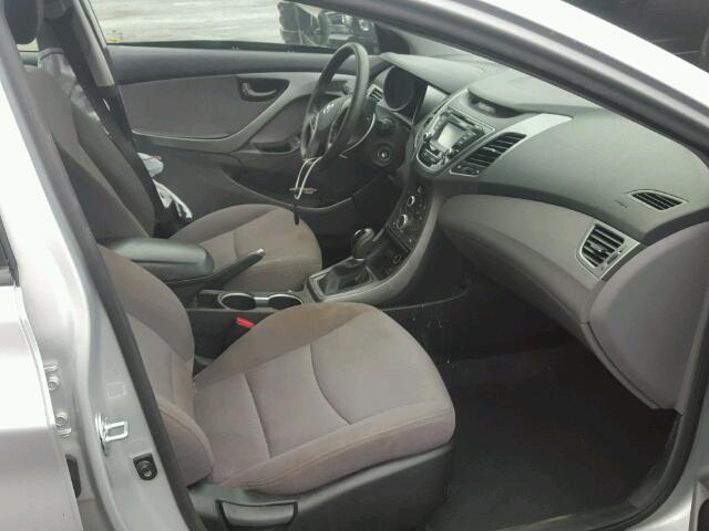 KMHDH4AE7EU066343 - 2014 HYUNDAI ELANTRA SE SILVER photo 5