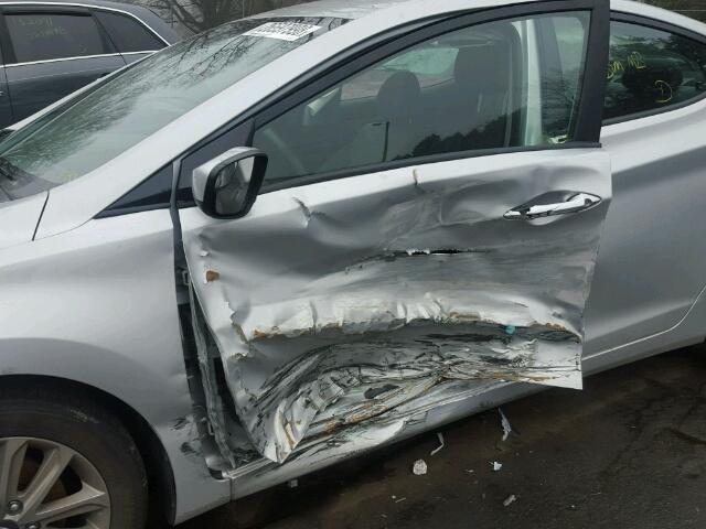 KMHDH4AE7EU066343 - 2014 HYUNDAI ELANTRA SE SILVER photo 9