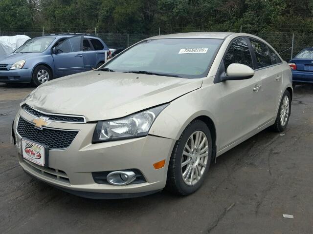 1G1PJ5SC4C7313699 - 2012 CHEVROLET CRUZE ECO GOLD photo 2