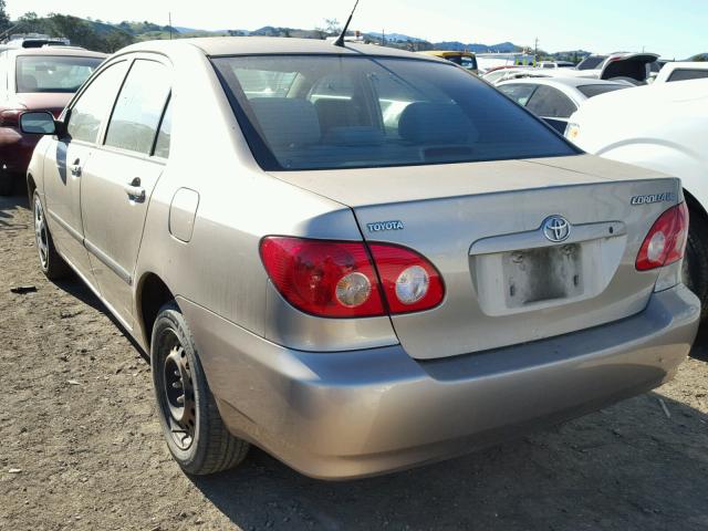 1NXBR32E35Z454375 - 2005 TOYOTA COROLLA CE GOLD photo 3