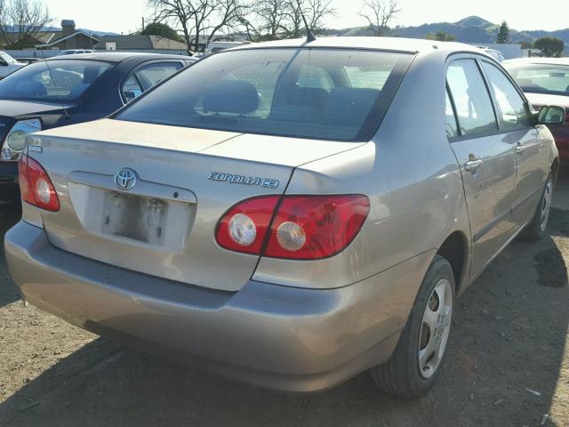 1NXBR32E35Z454375 - 2005 TOYOTA COROLLA CE GOLD photo 4