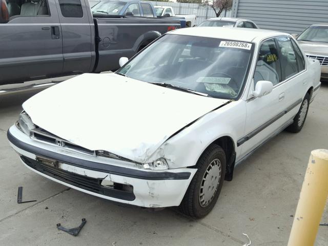 JHMCB7552MC020841 - 1991 HONDA ACCORD LX WHITE photo 2