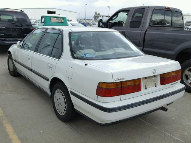 JHMCB7552MC020841 - 1991 HONDA ACCORD LX WHITE photo 3