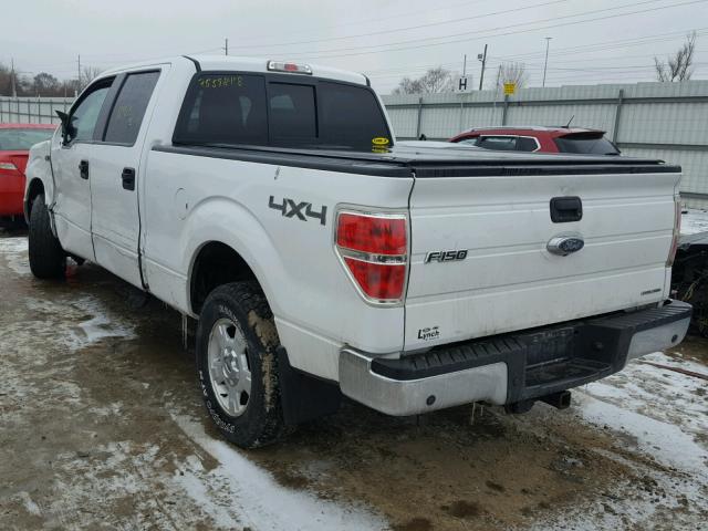 1FTFW1EF7CFC24203 - 2012 FORD F150 SUPER WHITE photo 3