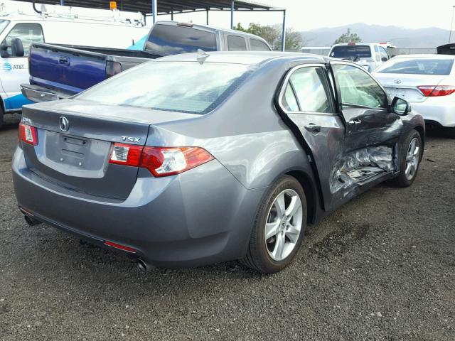 JH4CU26619C027887 - 2009 ACURA TSX GRAY photo 4