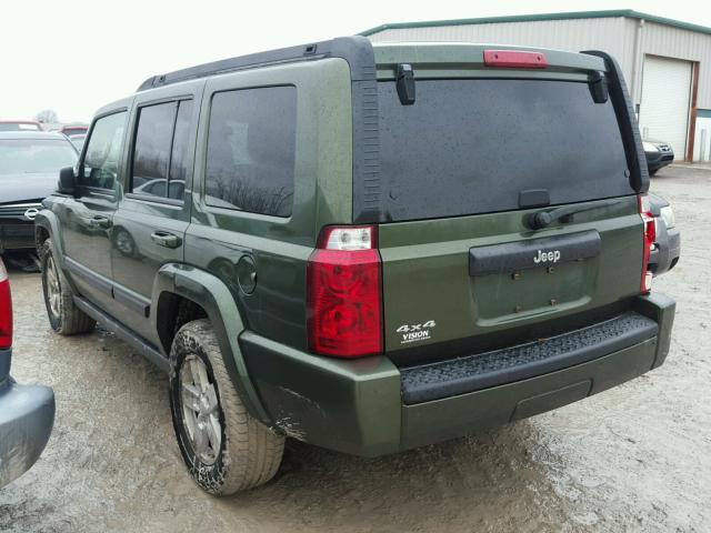 1J8HG48K97C685046 - 2007 JEEP COMMANDER GREEN photo 3