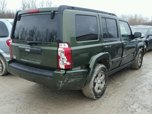 1J8HG48K97C685046 - 2007 JEEP COMMANDER GREEN photo 4