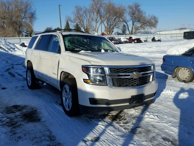 1GNSKBKC1FR738066 - 2015 CHEVROLET TAHOE K150 WHITE photo 1