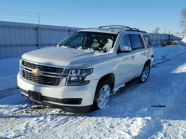 1GNSKBKC1FR738066 - 2015 CHEVROLET TAHOE K150 WHITE photo 2