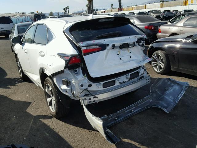 JTJBJRBZ5H2054896 - 2017 LEXUS NX 300H WHITE photo 3