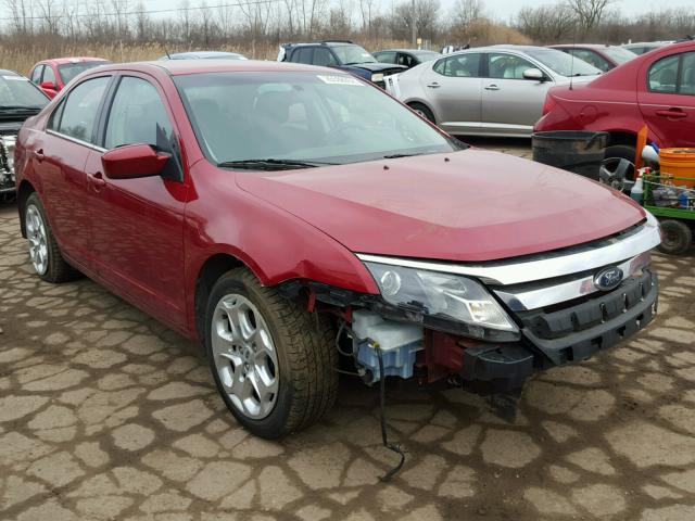 3FAHP0HA9AR215377 - 2010 FORD FUSION SE RED photo 1