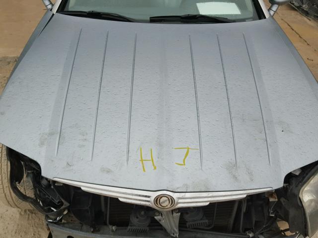 1C3AN79N75X036784 - 2005 CHRYSLER CROSSFIRE SILVER photo 7