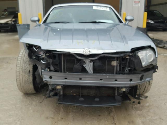 1C3AN79N75X036784 - 2005 CHRYSLER CROSSFIRE SILVER photo 9