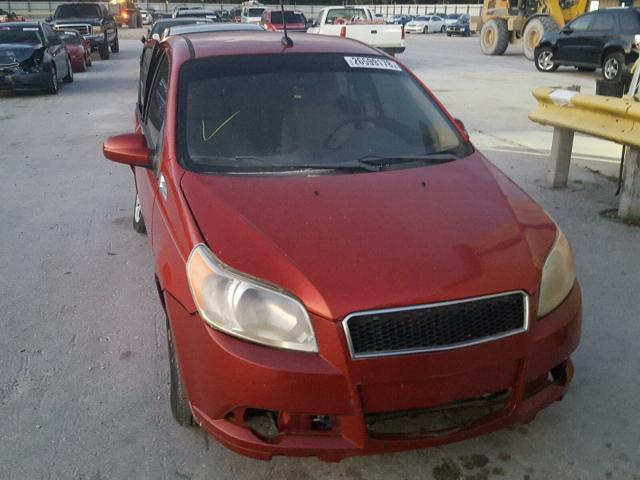 KL1TD66E79B380728 - 2009 CHEVROLET AVEO LS BURGUNDY photo 9