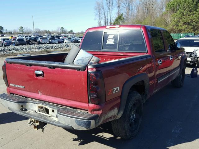 2GCEK13T961209939 - 2006 CHEVROLET SILVERADO MAROON photo 4