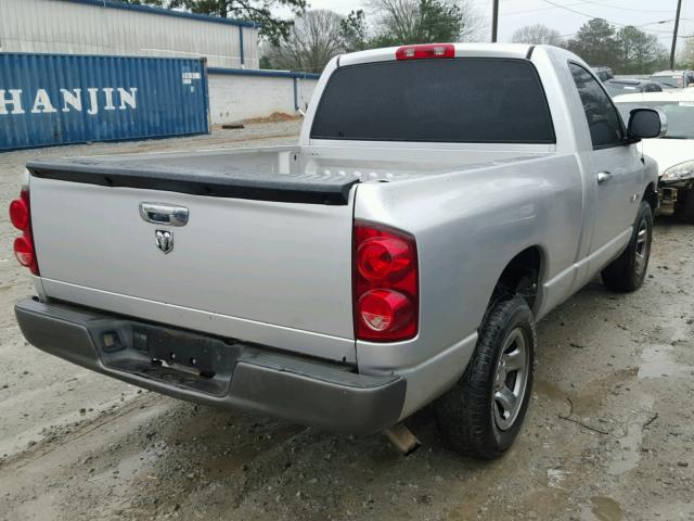 1D7HA16K68J123411 - 2008 DODGE RAM 1500 S SILVER photo 4