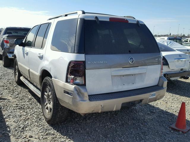 4M2ZU66WX4ZJ40658 - 2004 MERCURY MOUNTAINEE WHITE photo 3