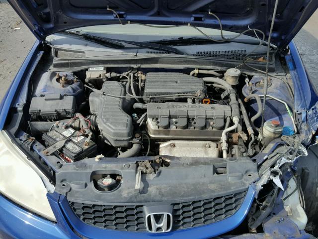 1HGEM22545L068470 - 2005 HONDA CIVIC LX BLUE photo 7