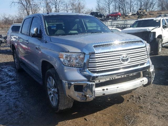 5TFHY5F10FX423802 - 2015 TOYOTA TUNDRA CRE SILVER photo 1