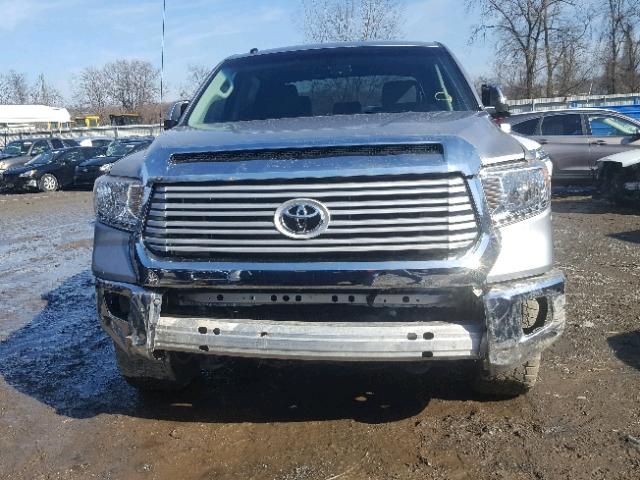 5TFHY5F10FX423802 - 2015 TOYOTA TUNDRA CRE SILVER photo 9